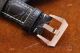 Knockoff Padiomir Panerai Watch Rose Gold Black Leather Watch Band (8)_th.jpg